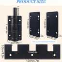 Sliding Glass Door LocksChild Safety Lock for Sliding Door HardwareWindow Door Locks for Extra Security. (6, Black)