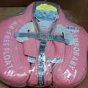 Mambobaby Float with Canopy Size Improved Non Inflatable Infant Baby Pool Float Smart Mambo Float Swim Trainer Baby Swim Float Mambo Baby Float Solid Air Free Water Waist Swimming Ring, adjustable