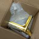 4.7 Inch Shiny Gold Furniture Legs, Metal Legs for Furniture Set of 4, DIY Replacement for Sofa Legs, Cabinet Legs, Ottoman Legs, Table Legs, Night Stand Legs and Dresser Legs