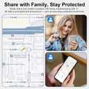 Tracker Tags-2 Pack Compatible with Apple Find My (iOS Only) Bluetooth Tracker, Smart Keys Finder and Item Locator with Waterproof Case for Wallet Luggage Backpack (Android Need Download App)
