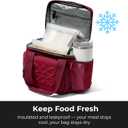 Insulated Lunch Bag for Women, 8L Leak-Proof lunchbox for Work, Fits One Full Meal or 6 Cans (Burgundy)