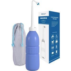 Hibbent Portable Bidet Sprayer and Travel Bidet with Hand Held Bidet Bottle for Personal Cleansing Use Extended Nozzle - Personal Hygiene Care Toilet Bidet Shower/Bathroom Bidet Spray -21.8oz(620ml) (Purple) Hibbent Portable Bidet Sprayer and Travel Bidet with Hand Held Bidet Bottle for Personal Cleansing Use Extended Nozzle - Personal Hygiene Care Toilet Bidet Shower/Bathroom Bidet Spray -21.8oz(620ml) (Purple)