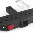 1000LBS Hitch Step with 2 inch Hitch ReceiverSafety Reflectors for RV SUV Truck Flatbed Camper