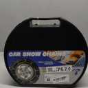 Snow-Chains Auto Fixing 1 Min Quick Fit Easy Installation Tire-Chains, Portable Reusable Universal Emergency Tire Traction Chain for Passenger Car, Pickup Trucks and SUV - Set of 2