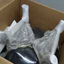 Howard Elliott Scroll Puff Ottoman Titanium- Barbet Charcoal/Black (Grey)