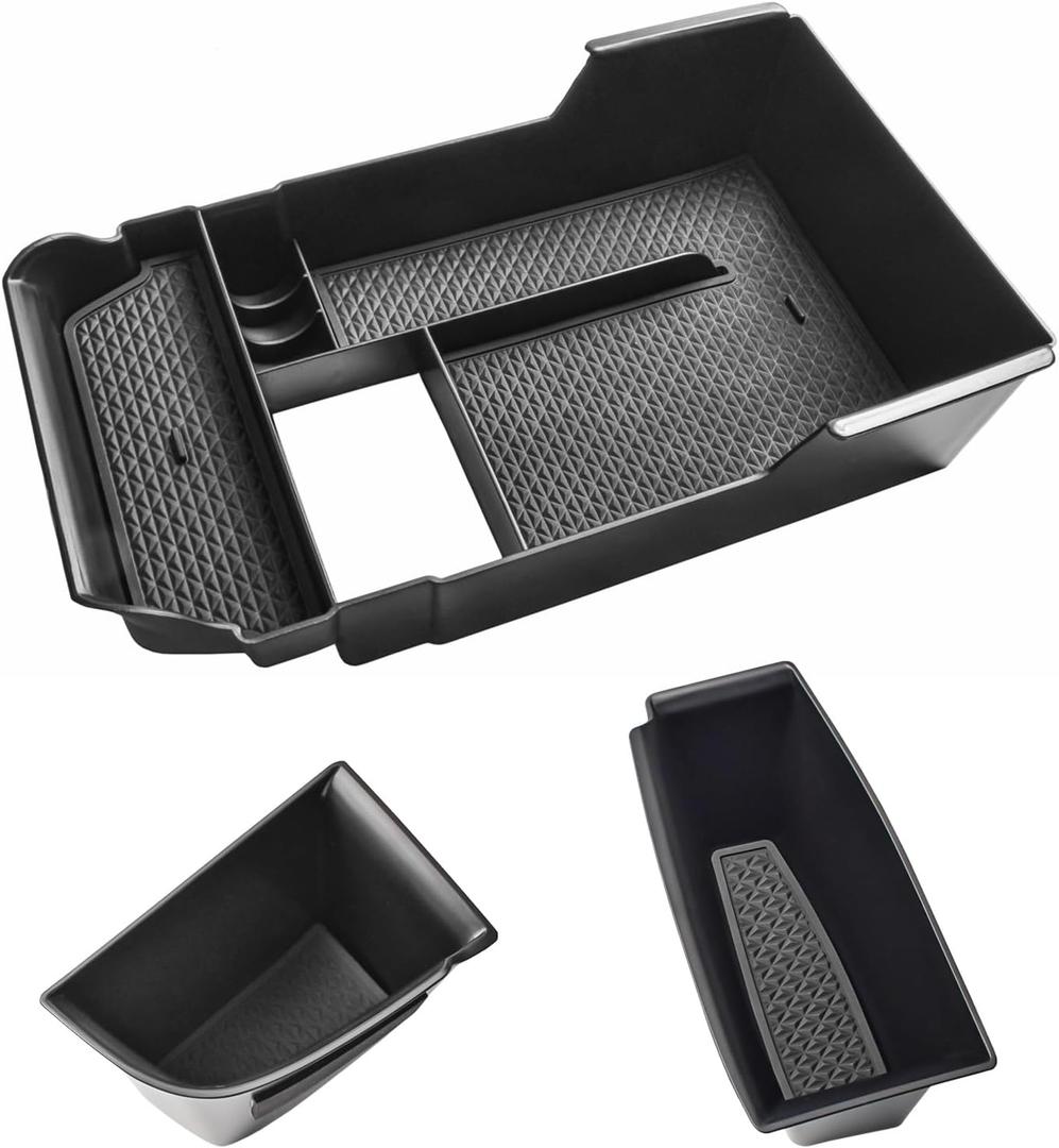 TACOBRO Door Handle Organizer and Center Console Tray for CX-30 2020-2023 2024 2025 Accessories, Include Door Storage Pocket Insert on The Driver and Front Passenger Side (2 Pcs) and a Armrest Tray
