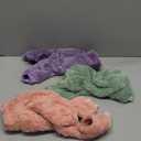 Reginary 3 Pieces Dog Pajamas Puppy Clothes Winter Coats Elastic Pajamas for Puppy Fluffy Jumpsuit Fleece Sweater for 4 Legs Dog Bodysuit(X-Small,Pink, Purple, Green)