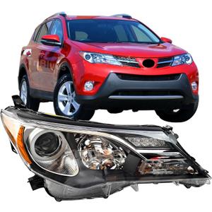 Headlights Replacement for Toyota RAV4 2013-2015, Headlight Clear Lens Right Passenger Side Front Head Light Headlamp Replacement for Toyota RAV4 2013 2014 2015