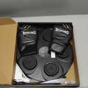 Music Boxing Machine, Interactive Punching Trainer with Boxing Gloves, Large Size Wall Mounted Electronic Boxing Target for Adult Kids, 9 Modes & 9 Speeds (Black)