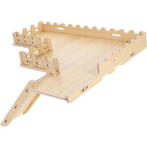Hamster Activity Platform with Ladder and Fence Sturdy Wooden Climbing Stand for Dwarf Hamsters Gerbils and Mice Enhanced Play Area for Secure Exploration