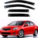 KPY Rain Guards Fit for 2007-2012 Nissan Sentra, Out-Channel Window Visors Vent Wind Deflectors 4PC, Car Accessories for 07-12 Sentra