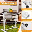 MorningRo RV Adjustable Table Leg Folding Dinette Table Stand Bed Base for RV Height Adjustable Bracket for Caravan Motorhome Yachts and Various Outdoor Activities (White)