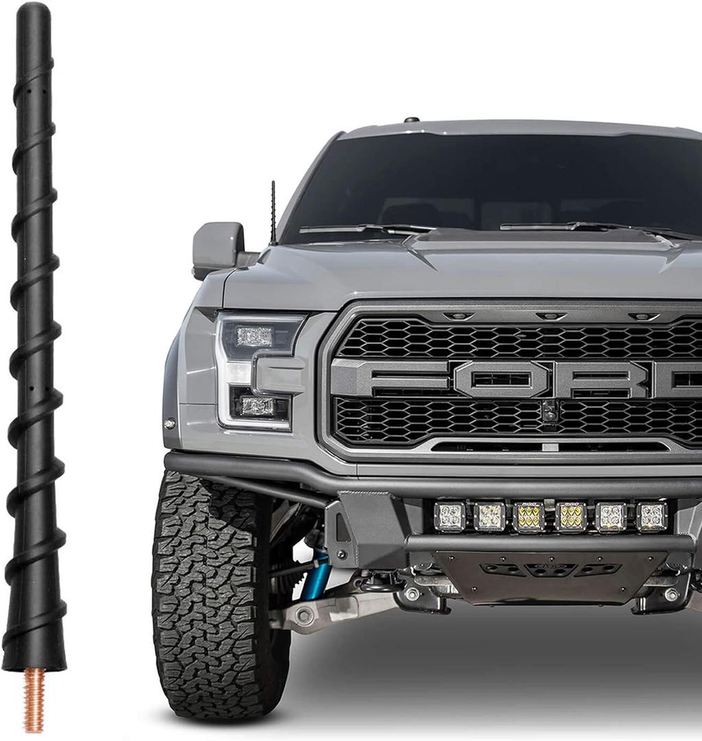 VOFONO Short Antenna for Ford F150 F-150 2009-2025, 7 Inch F-150 Raptor Lightning 2017-2025 F-250 F-350, 2021-2024 Bronco Pickup Truck Antenna Replacement, Ford Truck Accessories