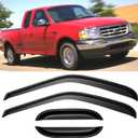 Window Visors Rain Guards for 1997 1998 1999 2000 2001 2002 2003 Ford F150 SuperCab, Window Vent Shade Wind Deflectors for 97 98 99 F250 Light Duty Extended Cab