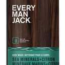 Every Man Jack Hydrating Body Wash for Men, Sea Minerals Citron