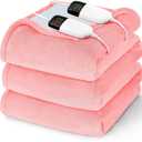 Heated Electric Blanket King Size - 90" x 100" Heating Blanket with Dual Control, 10 Heating Levels & 8 Hours Auto Off, Soft Warm Blanket, Christmas Birthday Gifts for Senior Grandma