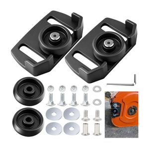 2 Pcs 490-241-0038 Universal Rolling Skid Shoes Wheel for Craftsman MTD Cub Cadet and Most 2-Stage and 3-Stage Snow Thrower Snowblowers, Universal Roller Skid Snow Thrower Shoes