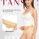 TANSTC Womens Underwear Low Rise Cotton Hipster Panties Soft Stretch Briefs Breathable Ladies Underpants 6 Pack (Beige, M)