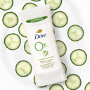 Dove 0% Aluminum Free Deodorant for Women 4 Count Cucumber and Green Tea 72 hour odor protection 2.6 oz