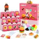 Air Dry Clay Kit  Food Toy Theme, Modeling Clay for Kids, DIY Model Magic Clay with Tools and Tutorials, 12 Boxes Molding Clay, Ultra Light, Soft & NonSticky, Arts and Crafts Gift for Kids
