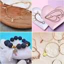 Trnayi 2000 Pcs Charms for Bracelets Jewelry Making Mixed Bracelets Charms Bulk 1000 Gold Enamel Pendants with 1000 Open Jump Rings for DIY Necklace Bracelet Earrings Keychain Jewelry Crafting