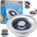 Upgraded 3in1 Kitchen Sink Drain Strainer & Sink Stopper, Stainless Steel Kitchen Drain Plug & Sink Installation Parts with Anti-Clogging Basket, Fit US Standard 3-1/2'' Sink Drain Hole, Silver