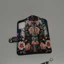 for iPhone 16 Pro Max Flip Cover PU Leather Case, for iPhone 16 Pro Max Owl Floral Magnetic Clasp Phone Wallet with Wristband Card Holder, Kickstand Shockproof Case and Screen Protector