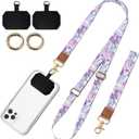 Cell Phone Lanyard Adjustable Crossbody Strap, Cute Phone Neck Wristlet Wrist Strap Patch for Keys Case Accessories