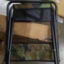 LEADALLWAY Folding Fishing Chair with Rod Holder,Camouflage
