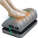 Snailax Heated Foot Rest Under Desk at Work, FSA Eligble Desk Foot Stool with Heat & Vibration Massage, Adjustable Height, 2 Heat Levels Foot Warmer Feet Heater for Office Chair, Gaming Home Use (Grey)