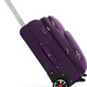 ROPLUS Laduga Softside Expandable Luggage with Large Steel Wheels Checked-Luggage Suicase (Purple, 25-Inch)