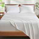 Ivellow 100% Egyptian Cotton Sheets Queen Size Set - 1200 Thread Count 6 PC | 18" Deep Pocket Queen Sheets Luxury Cotton Bed Sheets Soft Breathable Cooling White Sheet Set Durable Hotel Quality Bedding
