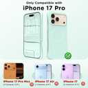 Magnetic for iPhone 17 Pro Case 6.3", Compatible with MagSafe, [Integrated Silicone Camera Control Cover] [Screen Protector], 2X MIL-STD Drop Protection Case for iPhone 17 Pro, Mint Green