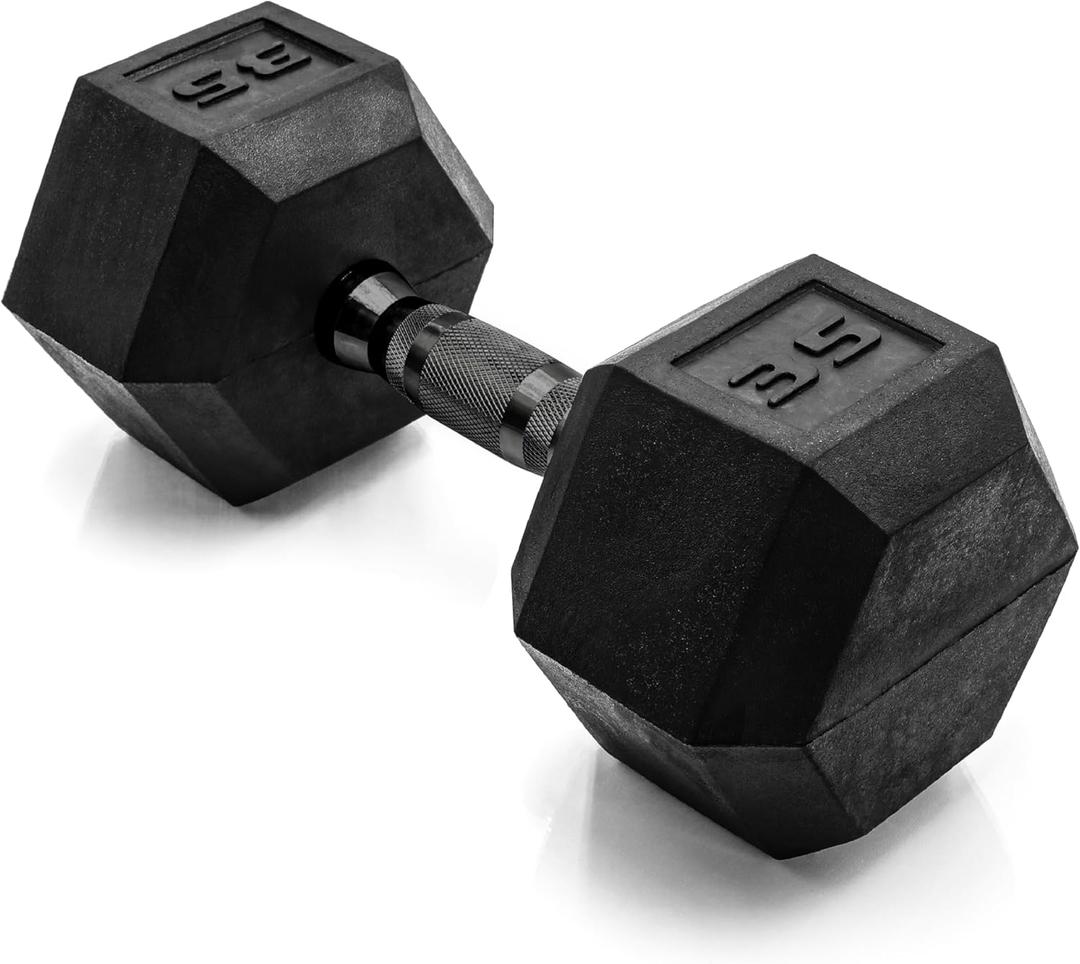CAP Barbell Coated Hex Dumbbell Weight - Single | 10-120 lbs | Multiple Options