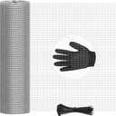 48in x 200ft Hardware Cloth 1/2 inch Hot-Dip Galvanized Welded Chicken Wire Fencing - Heavy Duty 23 Gauge Wire Mesh for Garden, Chicken Coop, Rabbit Cage, Rodent,Poultry Enclosures,Predator Protection