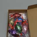 Leinuosen Christmas Friendship Teachers Ornaments Gifts Glitter Light Bulb Christmas Tree Ornament Friends Gift with Cards and Organza Bag for Winter Family Colleagues Classmate Xmas Decor(Multicolor)