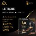 L'OR Coffee Pods, 10 Count Le Tigre Dark Roast Blend, Single-Serve Aluminum Coffee Capsules Compatible with the L'OR BARISTA System & *Nespresso Original Machines, 10 count (Pack of 1) (EXP 08/14/26)