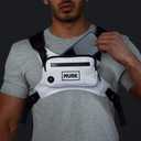 MVRK Water Resistant Running Vest Chest Pack, Phone Holder for Running, Lightweight Training Pack with Reflective Detail