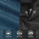 Ourcan Men's Rain Pants Over Pants Waterproof Windproof Pants Breathable Lightweight Suitable for Rainy Outdoors, Hiking, Golf, Fishing Blue, Small