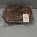 Prite Makeup Bag, Large Capacity Portable Travel Cosmetic Bag, Waterproof Makeup Organizer for Women with Handle and Divider (001 Checkered Brown)