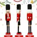 Liliful Large 48 Inch Christmas Nutcracker, 4ft Tall Life Size, Red