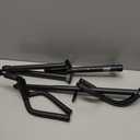 GLEAM Guitar Stand - Adjustable Fit Electric, Classical Guitars and Bass, Load Capacity 20LB, Accessories, Folding Type Black (CG-4)