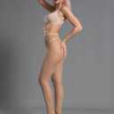 CHRLEISURE Women's Sparkle Rhinestone Fishnets, Sexy Sparkly Glitter Party Concert Outfit Fishnet Stockings