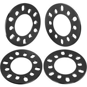 GAsupply 6mm 1/4 inch Thickness 6x4.5 6x115 6x120 6x127 6x130 6x132 6x135 6x139.7 Wheel Spacers, Forged Black 6 Lug Universal Wheel Spacer Adapters 87.5mm Hub Bore, 4 Pack