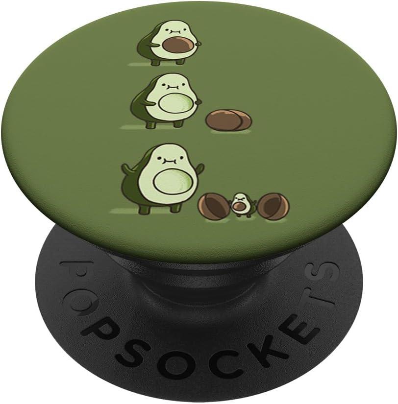 BoredKoalas Avocadoception Seed Cycle Cute Fruit Pear Avocado Eater Gift PopSockets Swappable PopGrip