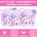 140PCS Magical Paste Theme Birthday Party Plates Napkins Forks Supplies Tableware Set Disposable Decoration for Girl Birthday Party or Baby Shower, Serves 20 Guests
