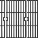BBQ-PLUS Gril Grates Replacement Parts for Charbroil Performance 4 Burner 463335517 463376017 463347418 463347519 463377319 463342118 463347518 463332718 G470-0003-W1,Cast Iron Cooking Grids,3 Pack