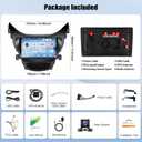 4G+64G Car Radio for Hyundai Elantra 2011 2012 2013 Android 13 Replacement Upgrade Stereo with CarPlay Android Auto 9 Inch Touch Screen Head Unit with Backup Camera Mic