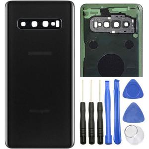 ubrokeifixit Galaxy S10 G973 Rear Back Glass Door Cover Replacement for Samsung Galaxy S10 6.1" G973 G973U G973W G973F,w/Camera Lens (Black)