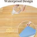 5'×6.6' Non Slip Vinyl Rug Waterproof 1.8mm Thick,Woodgrain Pattern Vinyl Floor Mat for Dining Table , Kitchen, High Traffic, Low Profile Area Plastic Floor Protector,Wear Resistant PVC Rug Cover Roll